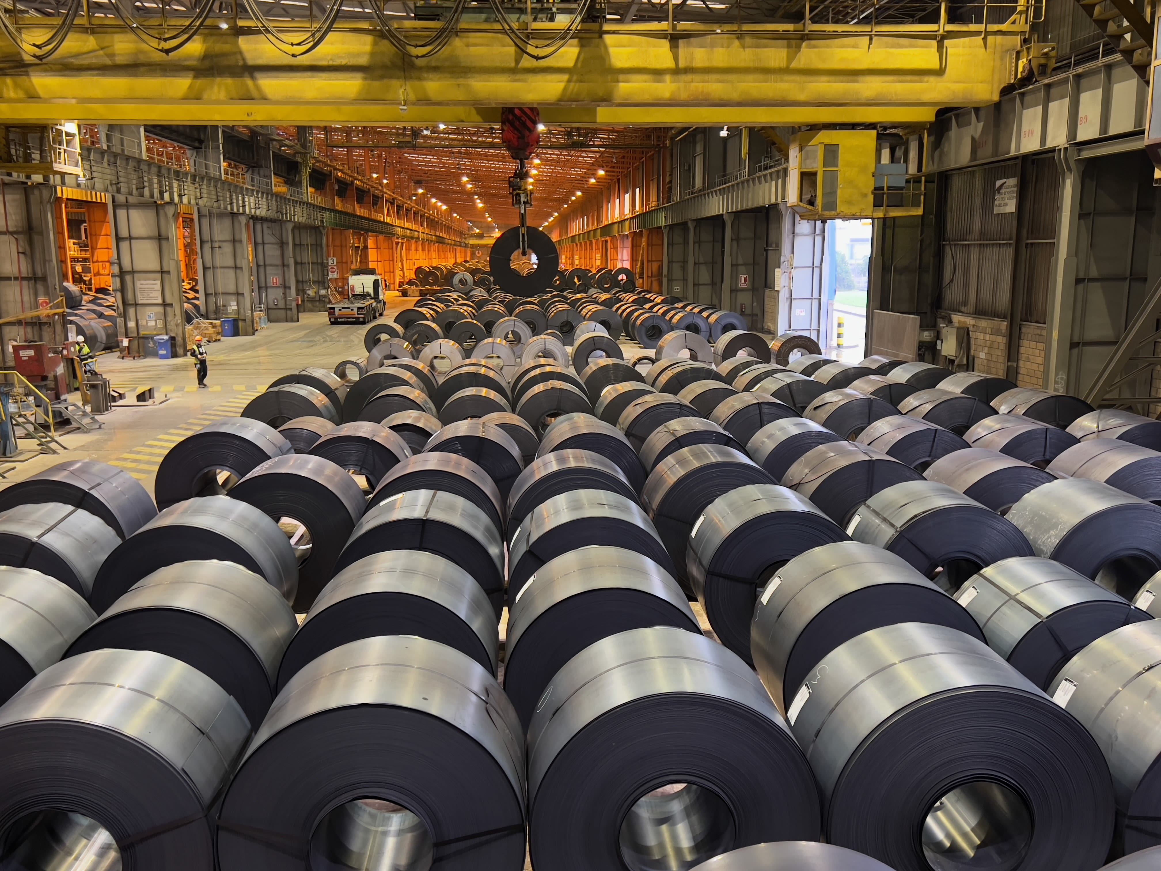 Coil yard at ArcelorMittal Sestao